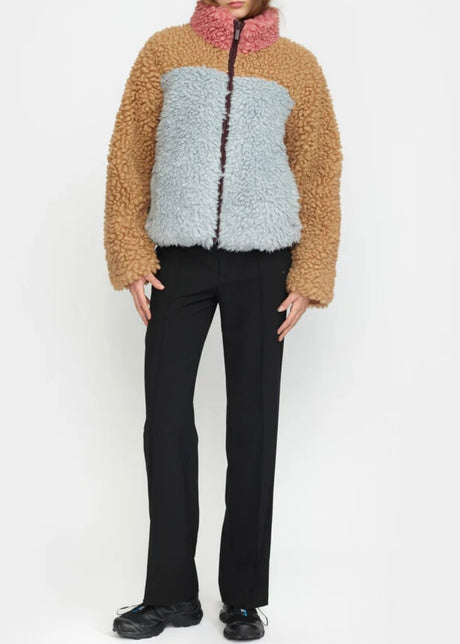 Chunky Block Teddy Jacket