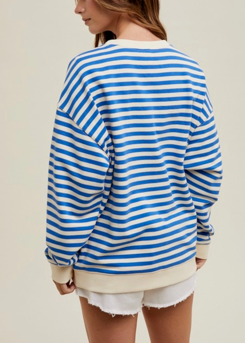 Rioja Striped Crewneck