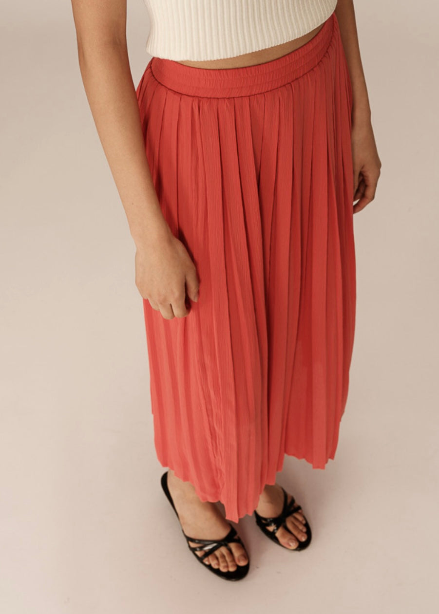 Plisse Pleated Skirt