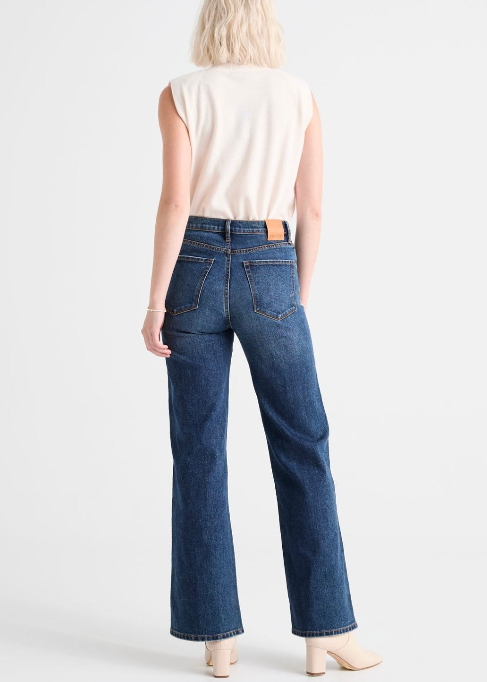 Midweight Performance Denim Wide Leg