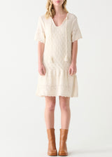 Pointelle Knit Dress