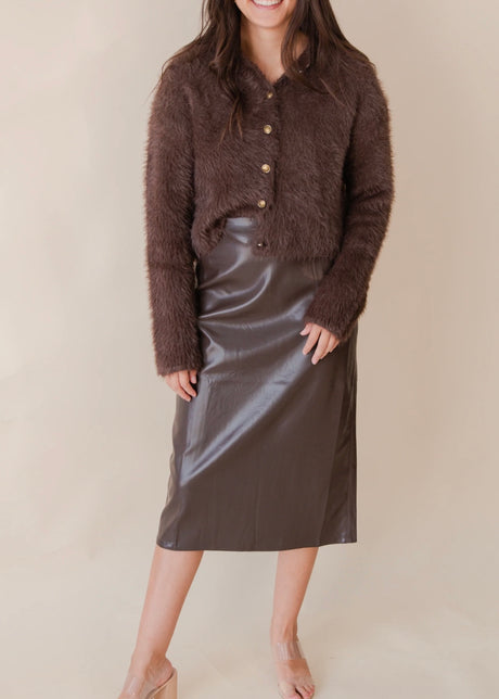 Ello Faux Leather Skirt