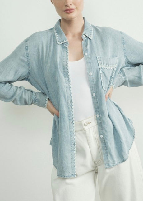 Sully Embroidered Denim Shirt