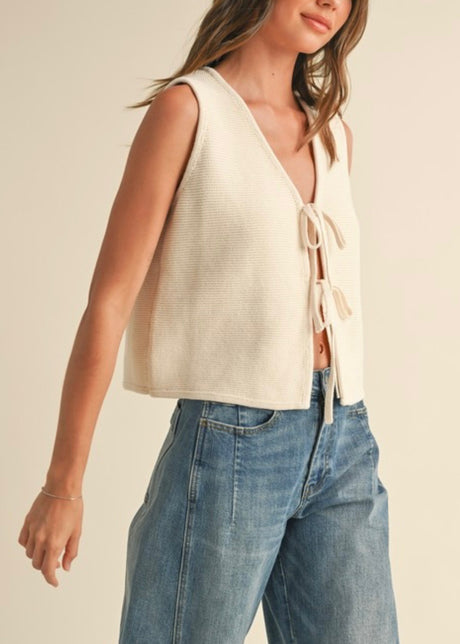 Madison Tie Front Vest