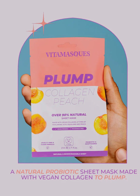 Plump Collagen Peach Face Sheet Mask