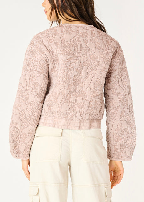 Floral Quilted Bomber Jacket