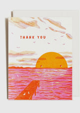 Thank You Sunset Greeting Card