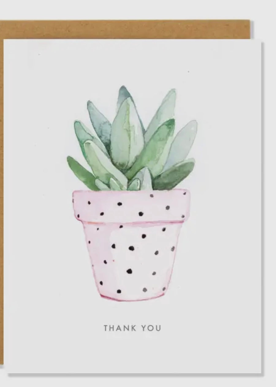 Thank You Succulent Card