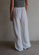 Wide Linen Leg Pants