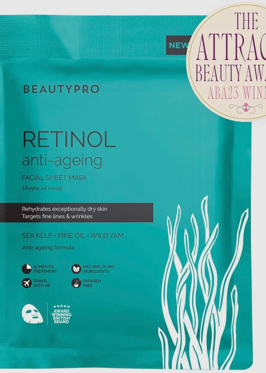 Retinol Anti-Ageing Sheet Mask - 100% Biodegradable