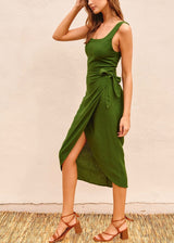 Tulip Midi Wrap Dress