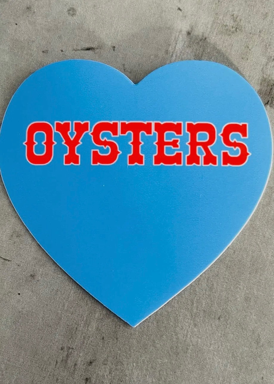 Oysters Heart Sticker