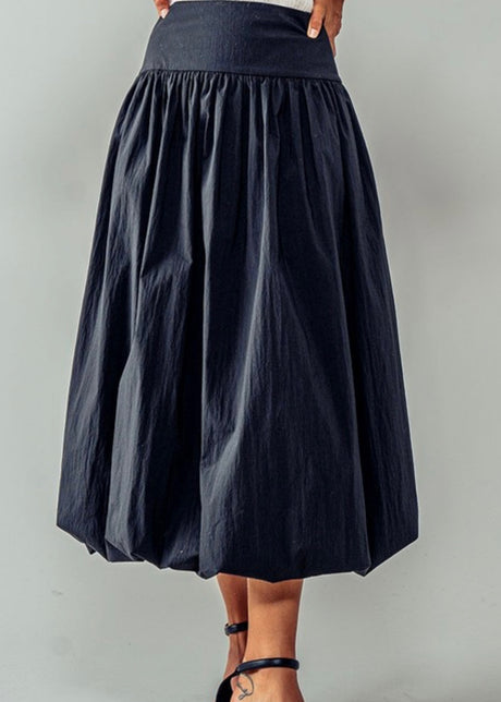 Elise Crescent Balloon Midi Skirt