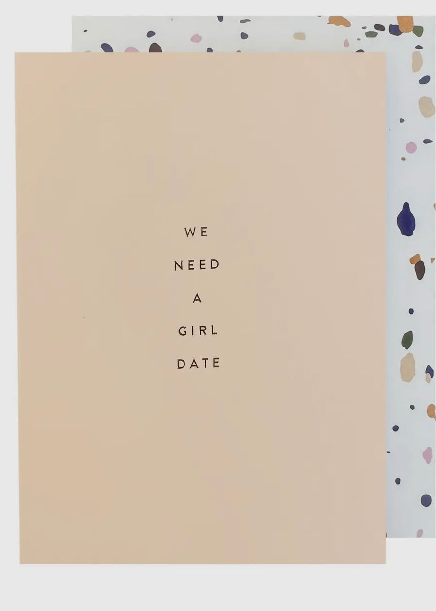 Girl Date Card