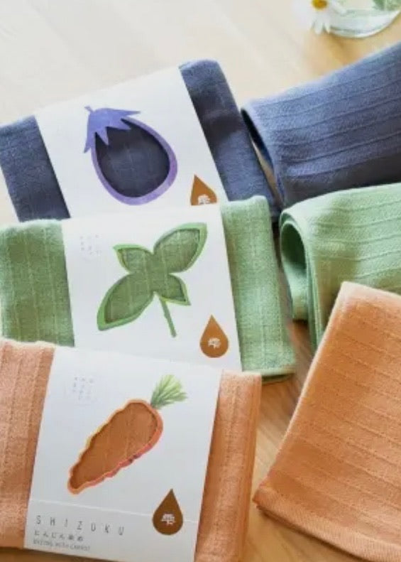 Shizuku Vegetable Dyed Kitchen Towel