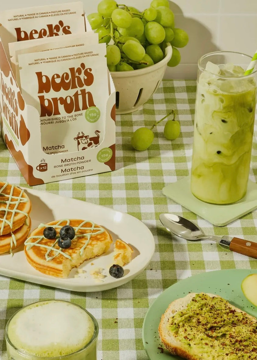 Beck's Protein Bone Broth Matcha Powder