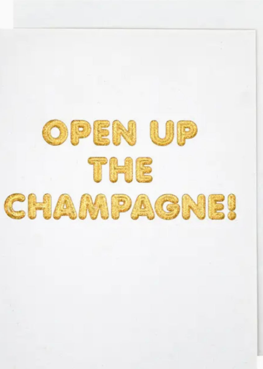 Open Up the Champagne Congrats Card