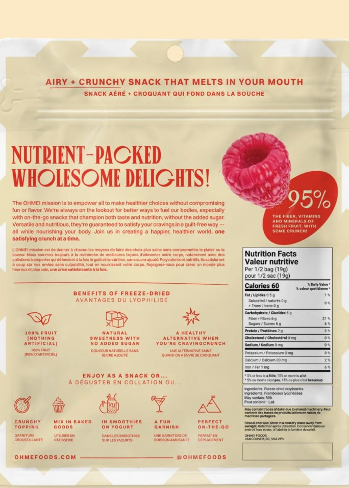 Freeze-Dried Raspberries Whole