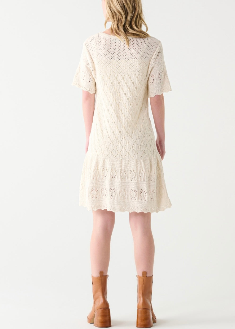 Pointelle Knit Dress