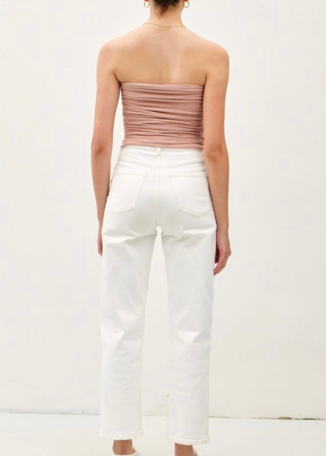 Dusty Rose Ruched Top