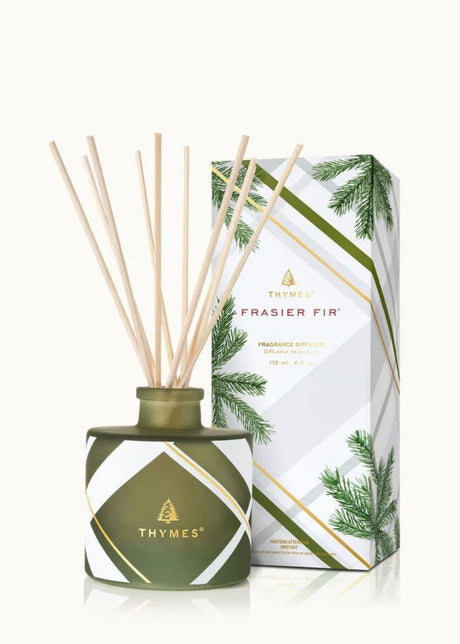 Frasier Fir Frosted Plaid Petite Reed Diffuser