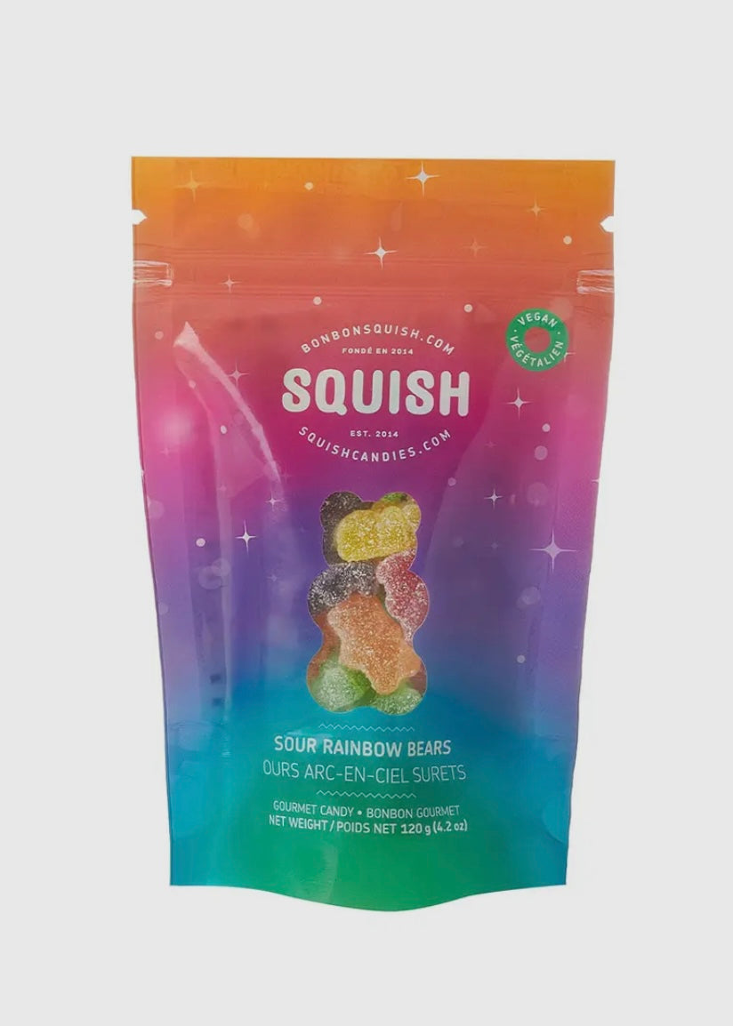 Squish Vegan Sour Rainbow Bears