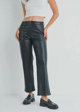 Coated Straight Leg Pant