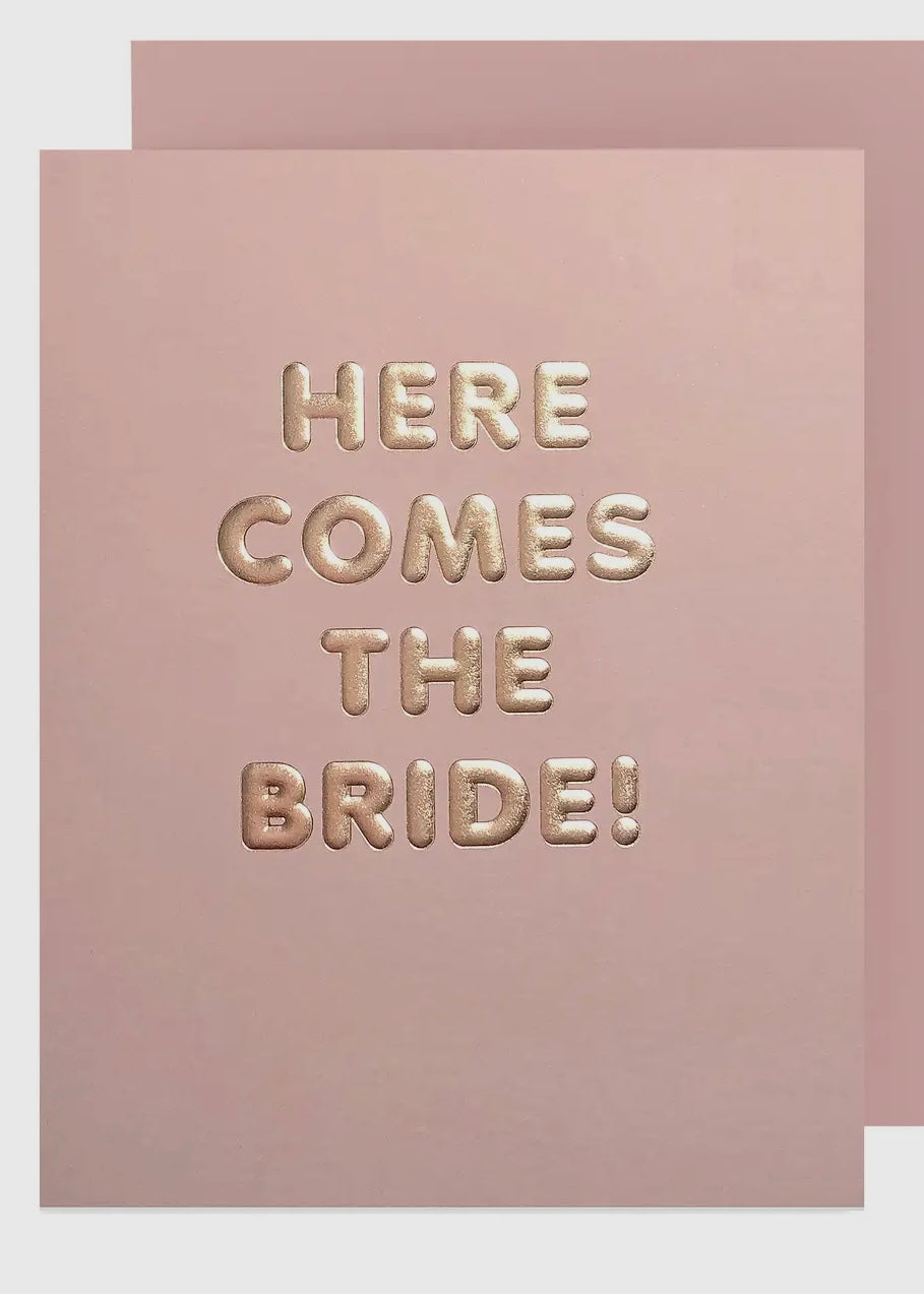 Here Comes the Bride Card