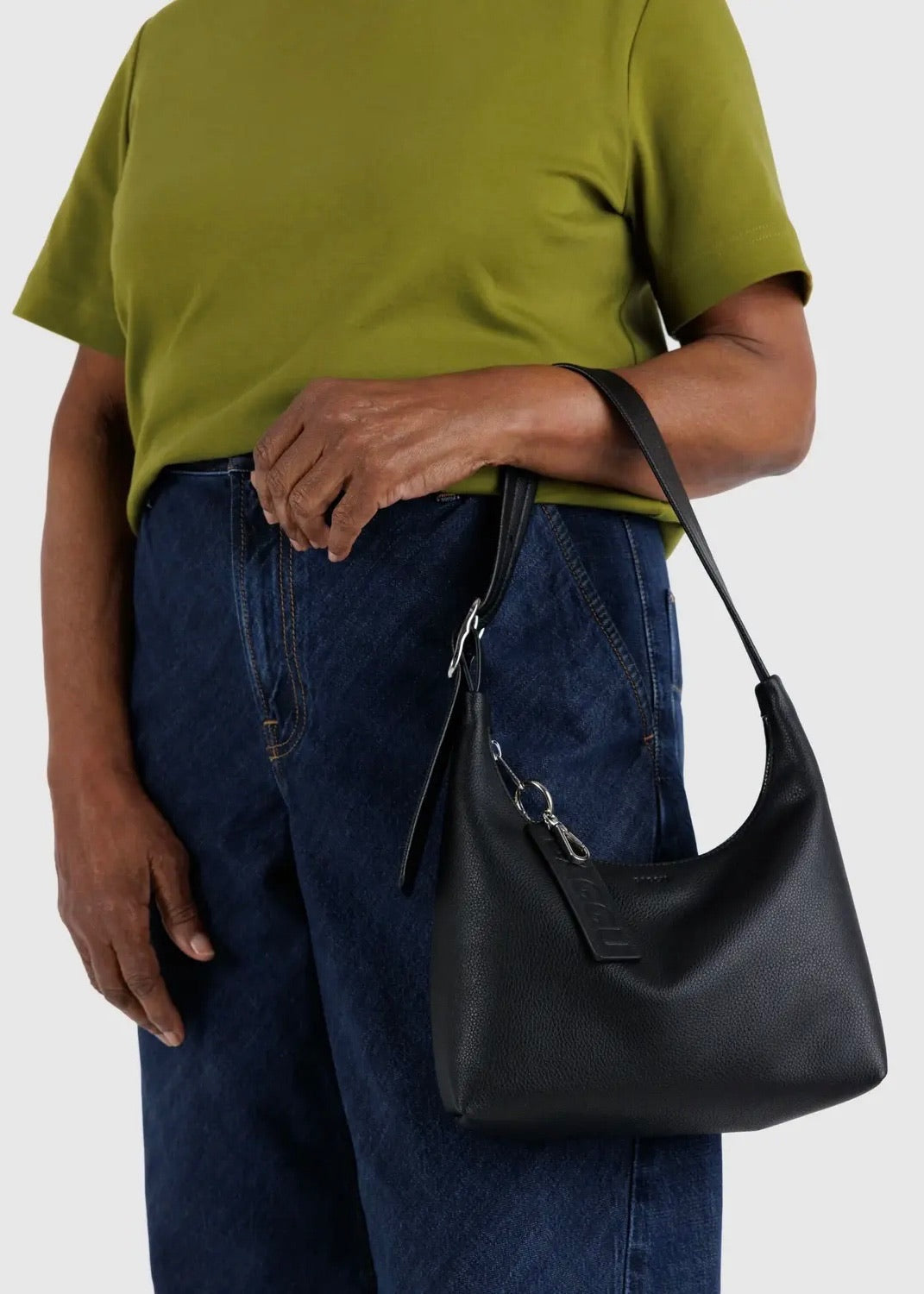 Mini Recycled Leather Shoulder Bag