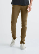 No Sweat Slim Pant in Tobacco