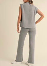 Solinah Open Sweater and Pant Set