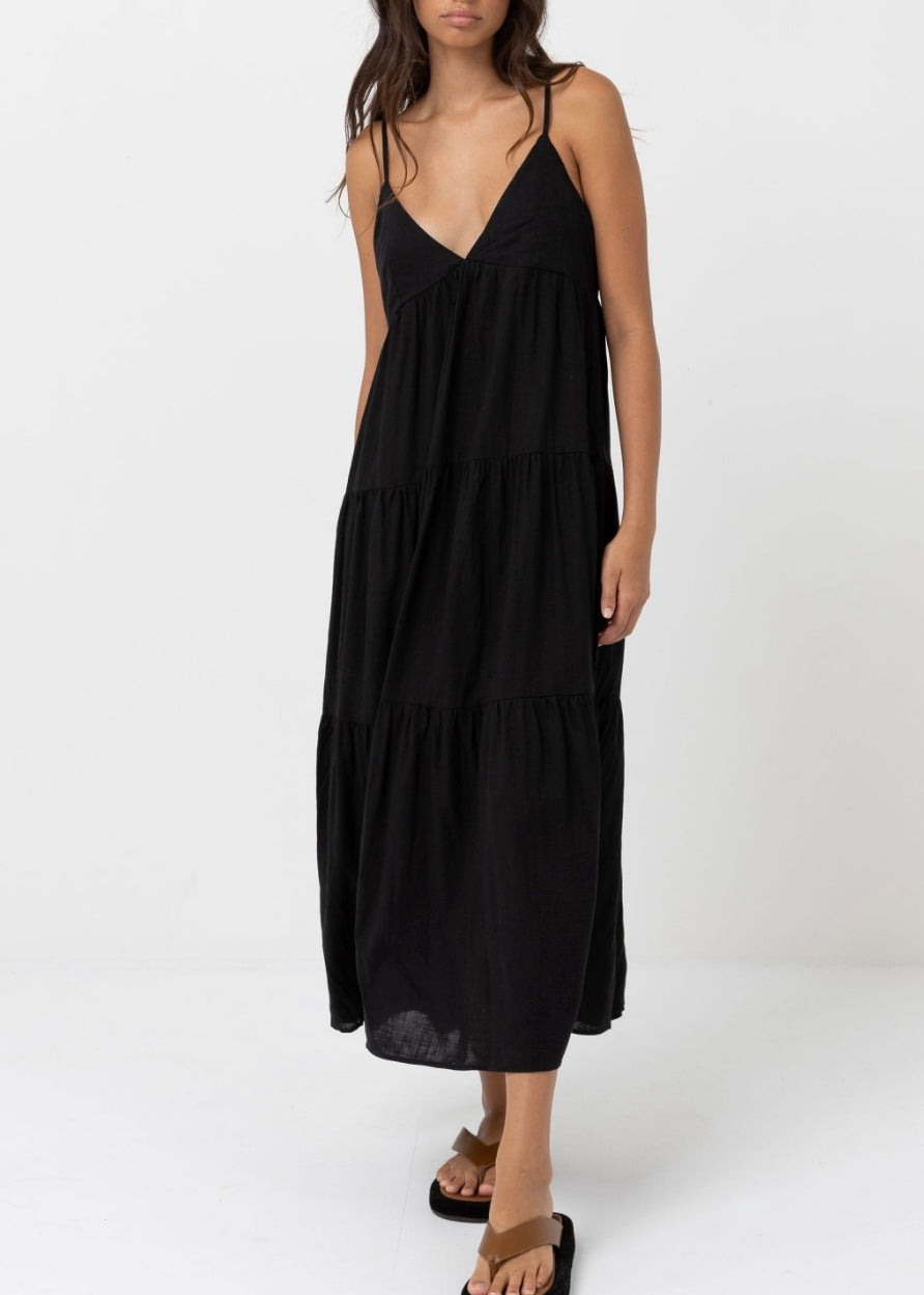 Classic Tiered Midi Dress