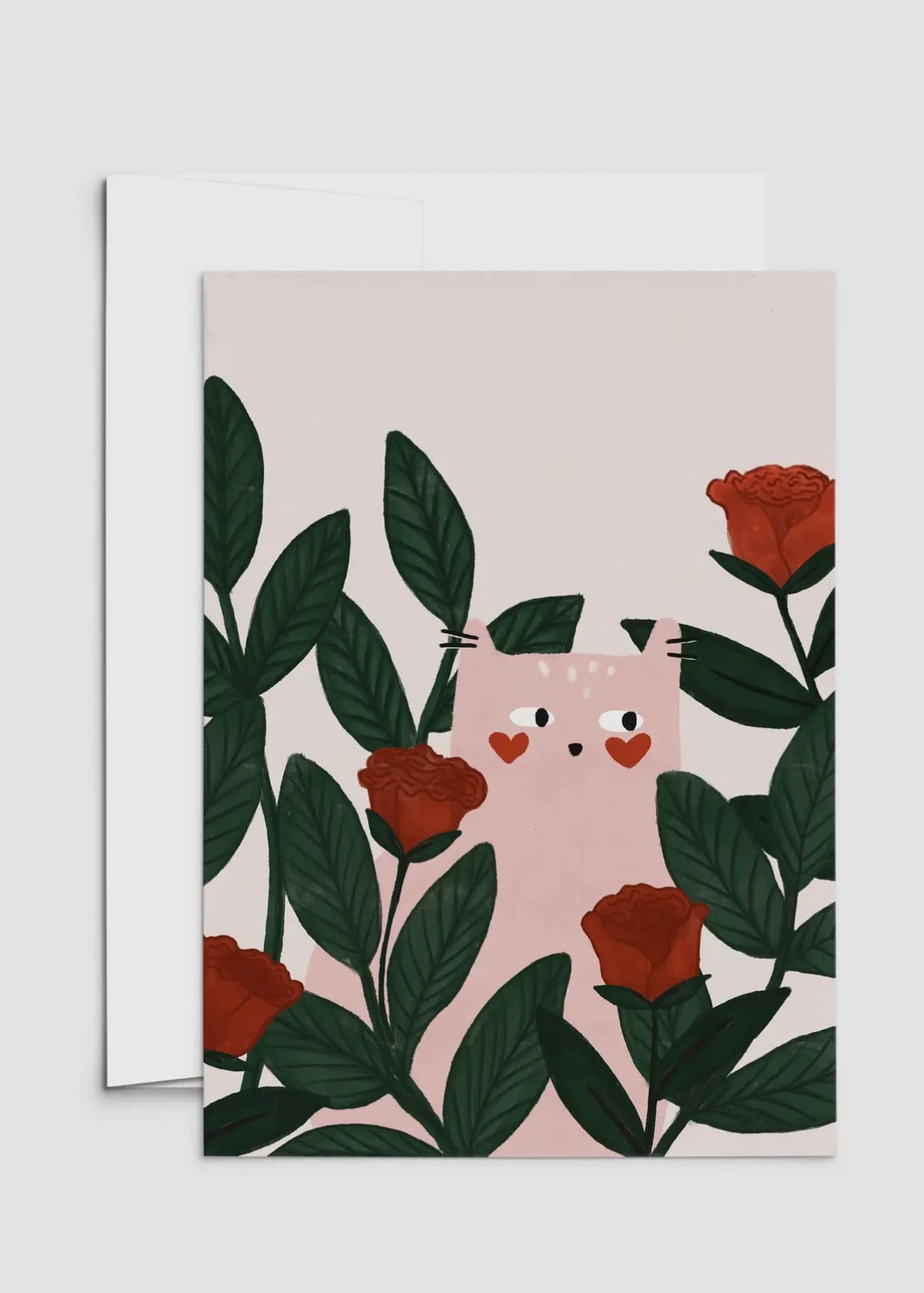 Lovey Dovey Cat card