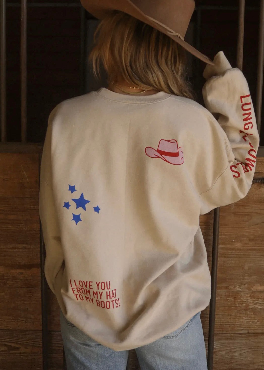 Cowgirls Patchwork Sweatshirt