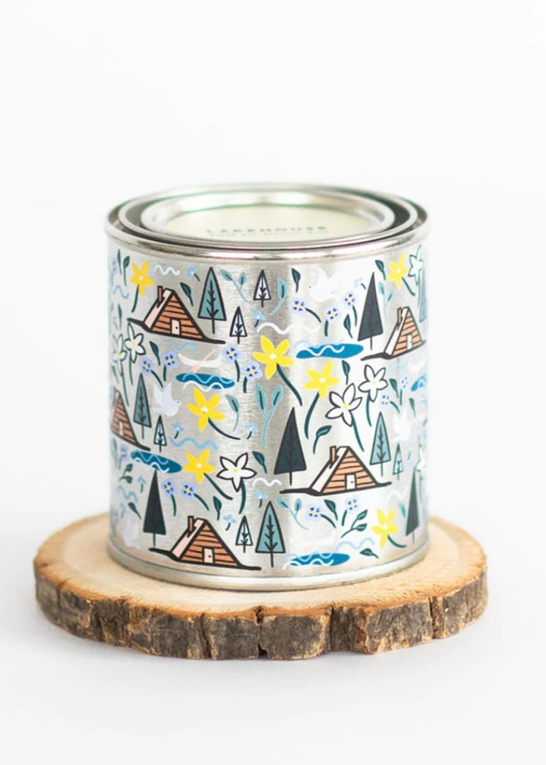 Lakehouse Paint Tin Candle