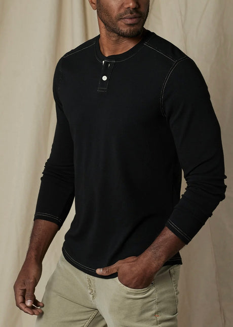 Puremeso Two Button Henley