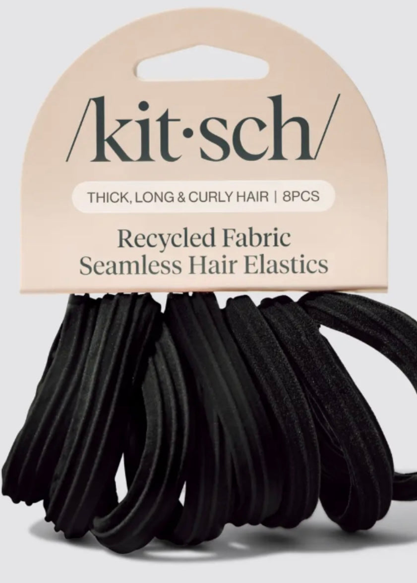 Recycled Seamless Hair Elastics 8pc Set