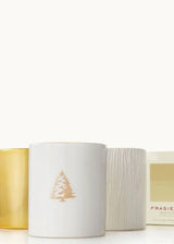 Frasier Fir Gilded Poured Candle Trio Set