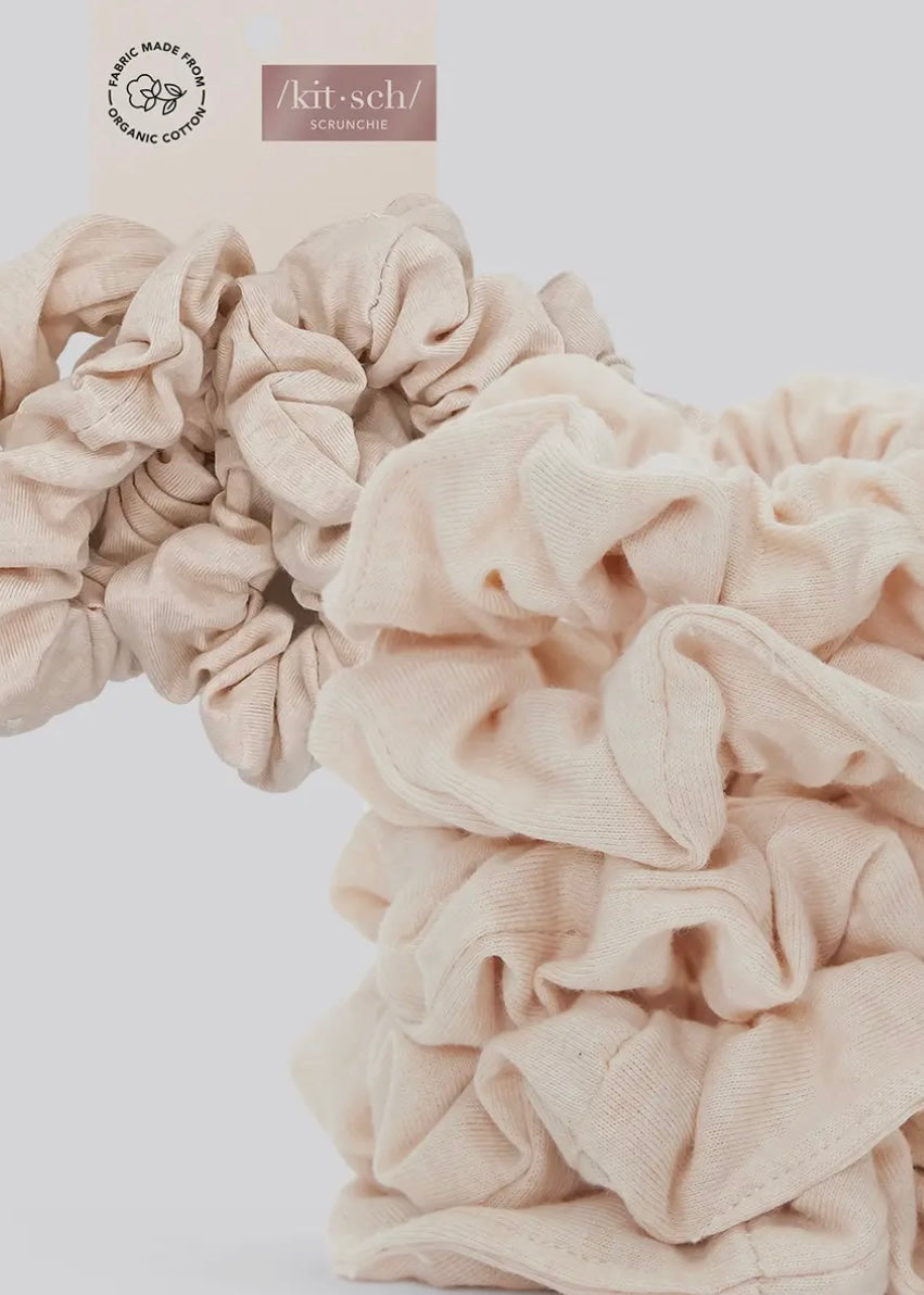 Organic Cotton Scrunchie 5 piece