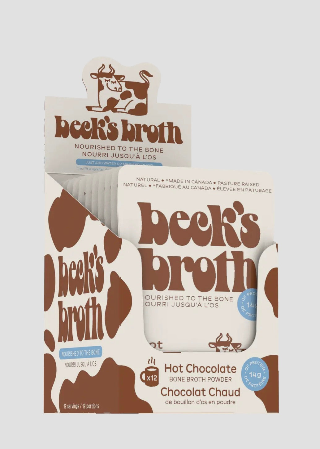 Beck's Protein Bone Broth Hot Chocolate Powder