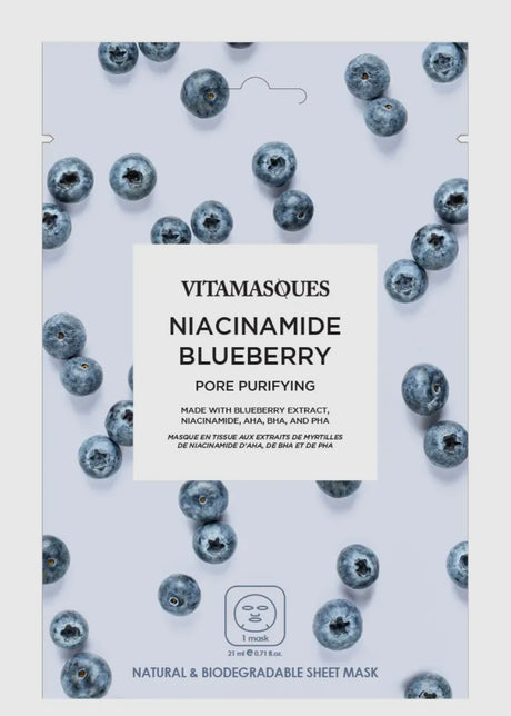 Niacinamide Blueberry Face Sheet Mask