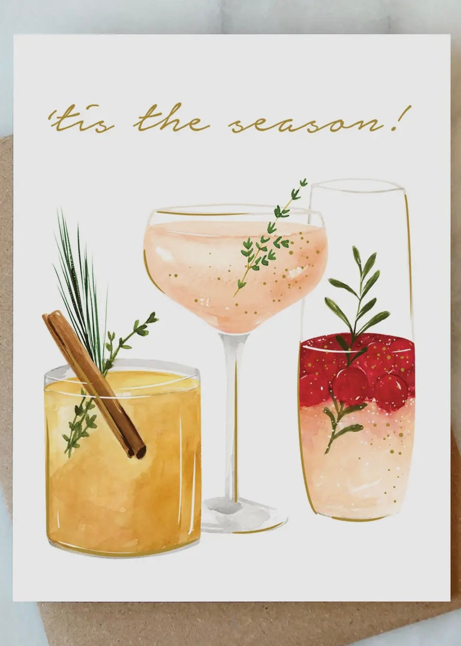 'tis the Season Cocktail Card