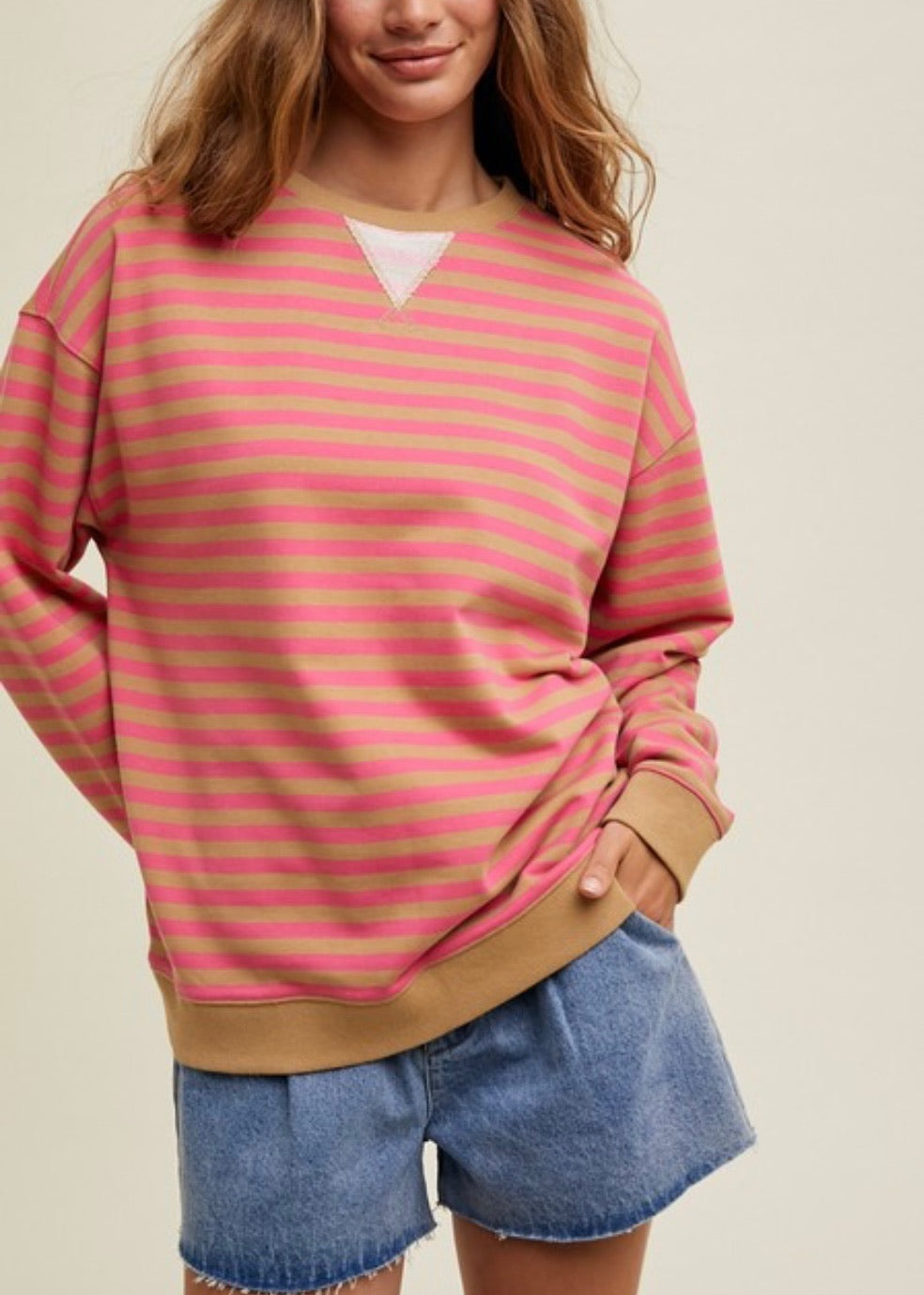 Rioja Striped Crewneck