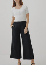 Coastal Double Gauze Wide Leg Pant