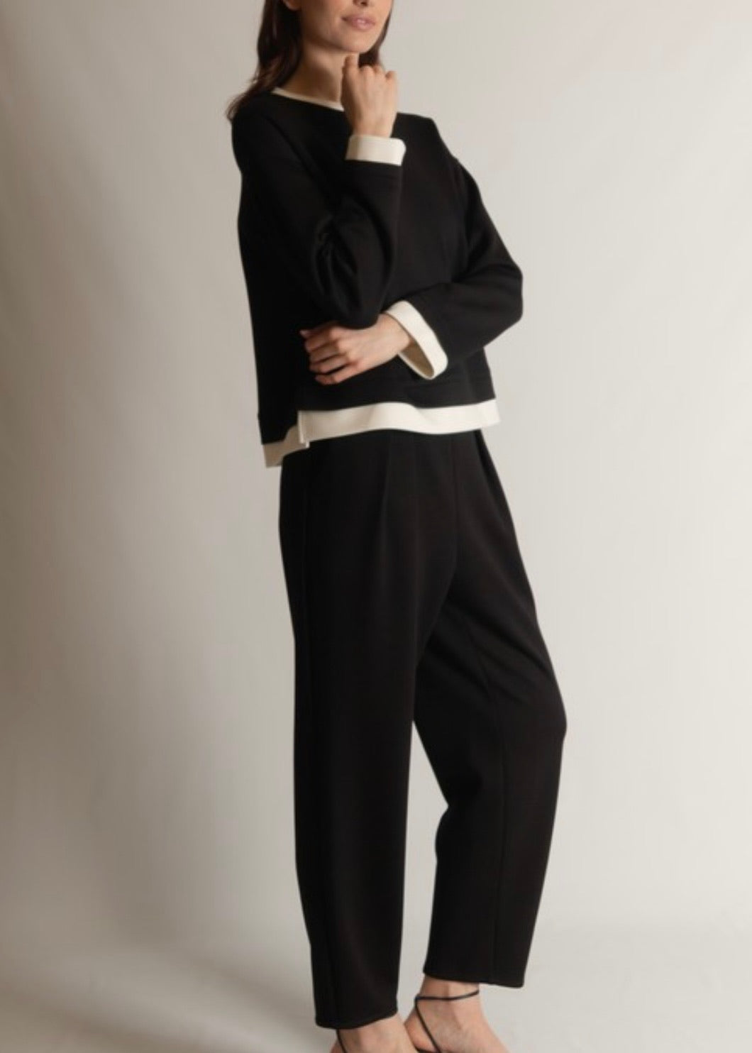 Annie Modal Contrast Sweater