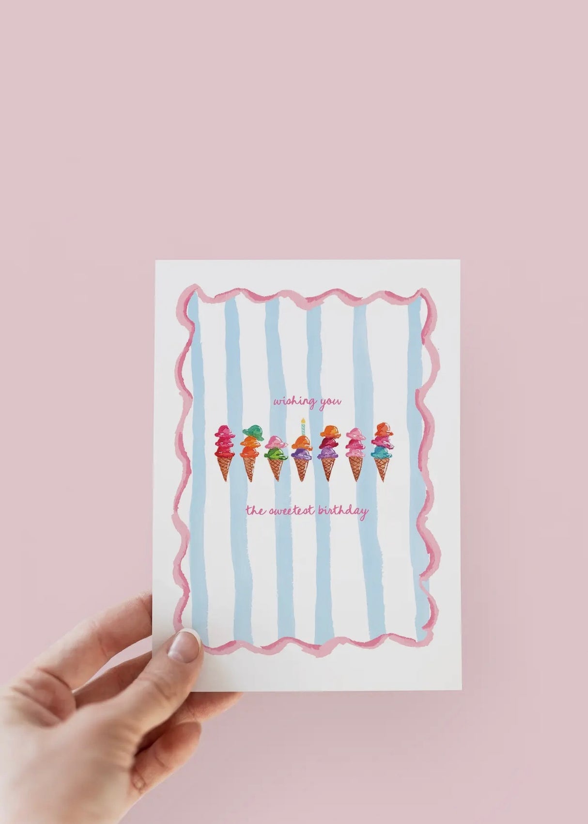 Sweetest Birthday Ice Cream Greeting Card