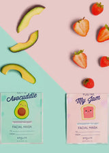 You're My Jam & Let's Avocuddle, Valentines' Face Mask 6 Pk