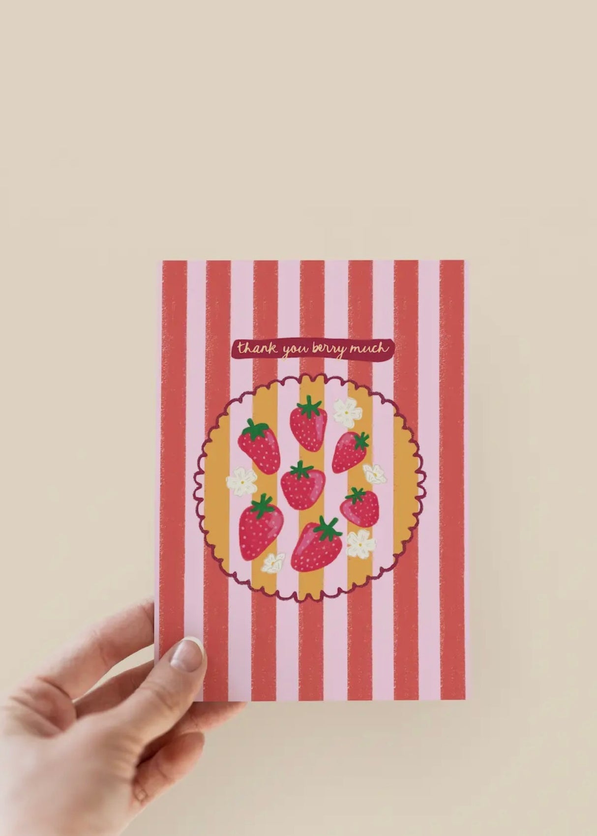 Thank You Berry Much Greeting Card