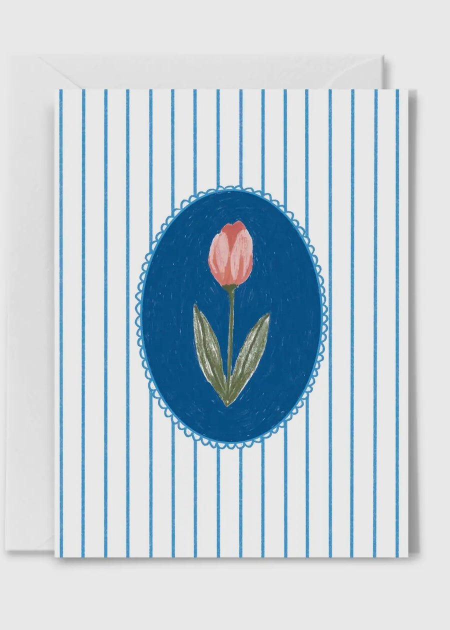 Striped Tulip Card