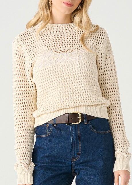 Mockneck Crochet Sweater